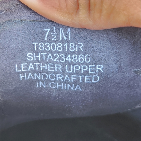 Dexter Slate Gray/Blue Nubuck Leather Moc Walking Shoes 7 1/2 - Picture 8 of 8